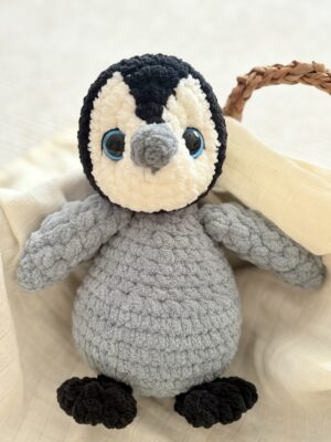 Oyun Arkadaşı Penguen Mia Siyah -Dolgulu