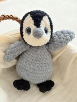Oyun Arkadaşı Penguen Mia Siyah -Dolgulu