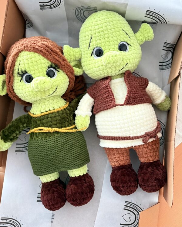 Shrek Amigurumi El Yapımı Örgü Oyuncak Figür